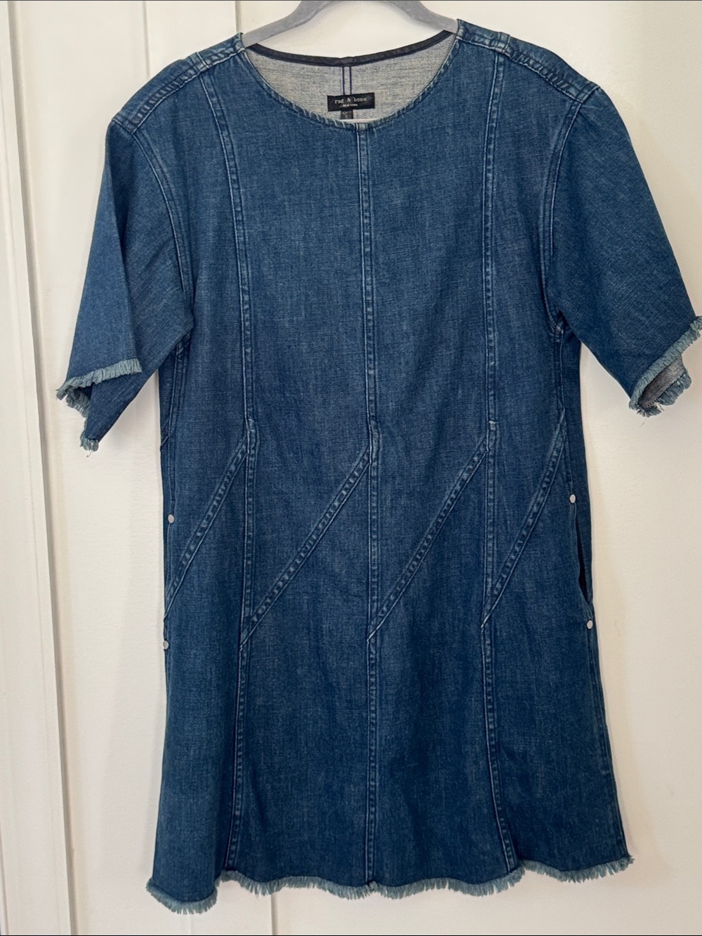 Rag & Bone Denim Fringe Dress Size S